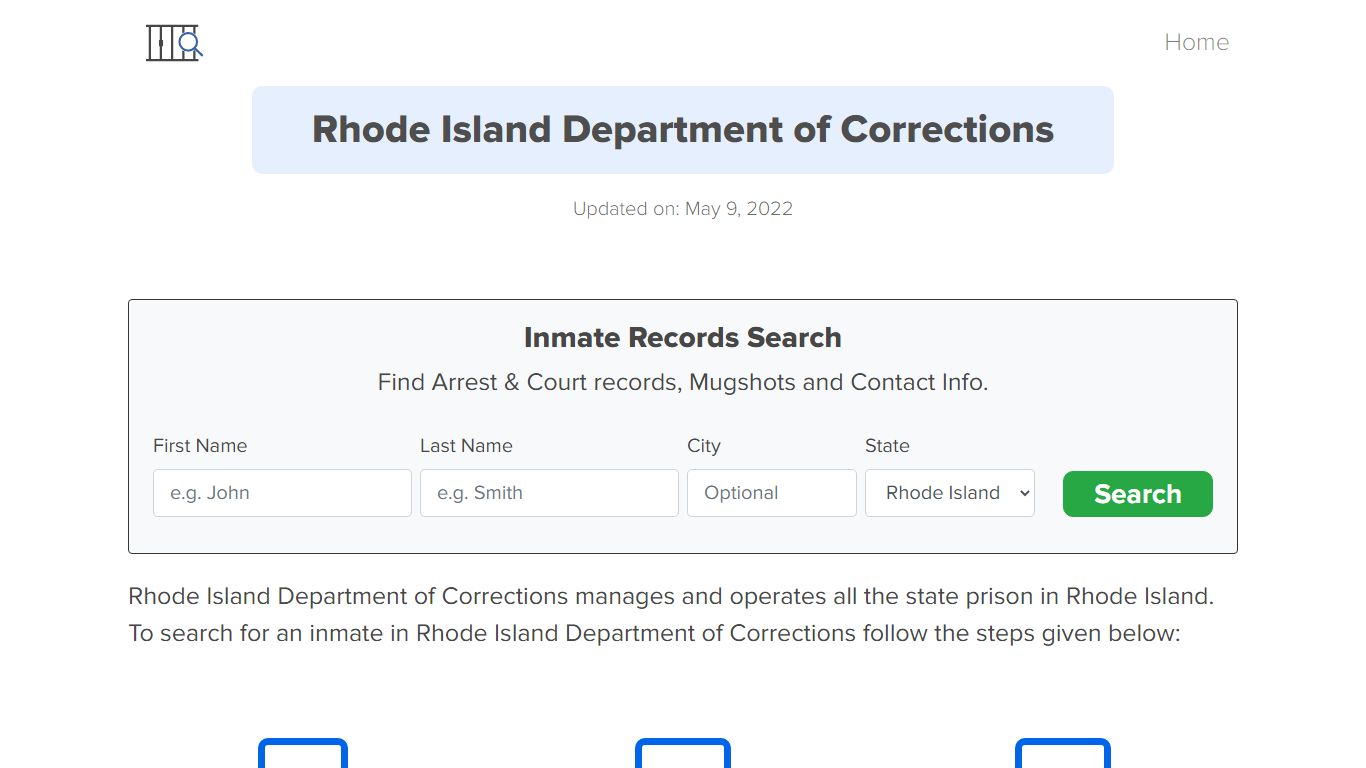 Rhode Island Inmate Search – Rhode Island Department of ...